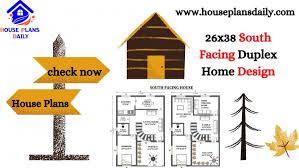 26x38 South Facing Duplex Home Design