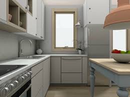 make a small kitchen layout feel bigger