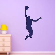 Jumping Basketball Player Silhouette