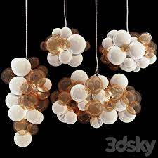 Cascade Glass Bubble Chandelier