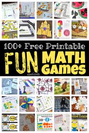 fun printable math games for elementary