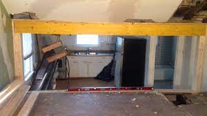 how to install load bearing beam