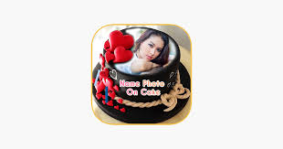 name photo on cake on the app