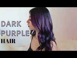 how to dark purple hair dyeing at