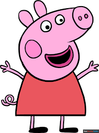 how to draw peppa pig easy step by