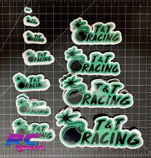 custom text name stickers rc swag