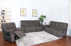 barcelona gray reclining sofa