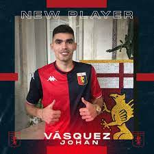 Johan vásquez presenta exámenes médicos y se despide de pumas. Official Genoa Sign Mexico Defender Vasquez Football Italia