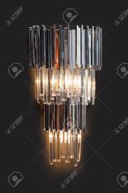 Modern Wall Chandelier Design Illuminated Vintage Wall Lamp Stock Photo Picture And Royalty Free Image Image 140674848