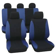 Blue Black Car Seat Covers For