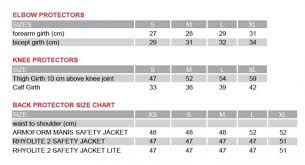 Dainese Motorcycle Jacket Size Chart Motomania Mobile
