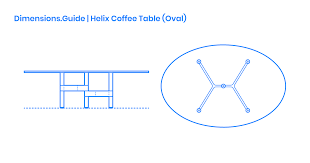 Helix Coffee Table Oval Dimensions
