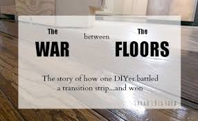 When shopping for vinyl plank; The War Between The Floors How One Diy Er Battled A Transition Strip And Won Sarah S Big Idea