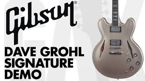 Shop with the uk's largest guitar dealer today. Gibson Dave Grohl Signature 335 Guitar Dave Grohl Signature Demo Review Youtube