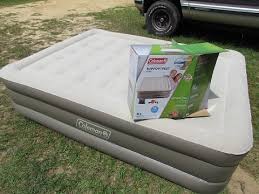coleman supportrest queen plush airbed