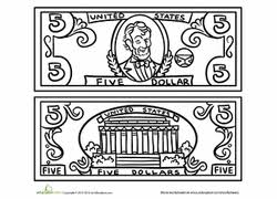 This section includes printable coloring pages with a learning money skills theme. Money Math Coloring Printable Worksheets Education Com