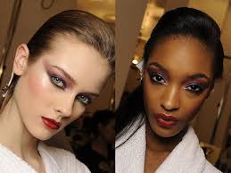 runway beauty 80s makeup at gucci