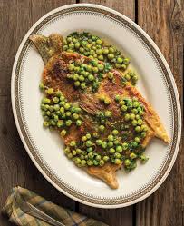 pan fried trout with peas recipe how
