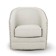Chic style and comfortable swivel accent chair will become a classic focal point of your home with its fashion minimalist design. Porter Modern And Contemporary Classic Retro Beige Fabric Upholstered Swivel Glider Tub Chair