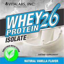 whey 26 vanilla protein powder