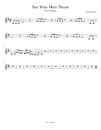 Here you will find my easy free trumpet sheet music scores with popular melodies. Star Wars Main Theme For Trumpet Sheet Music For Piano Solo Musescore Com