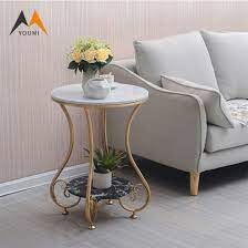 Round Marble Coffee Side Table