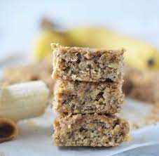 almond er banana oatmeal bars