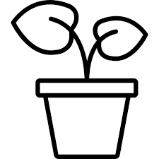 Plant Pot Dinosoft Lineal Icon