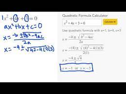 Quadratic Formula Calculator