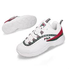 Details About Fila Ray White Green Red Women Running Casual Chunky Daddy Lifestyle Shoes