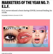 e l f cosmetics marketer of the year