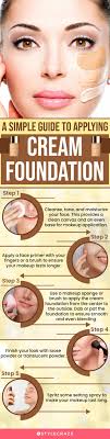how to apply cream foundation on face