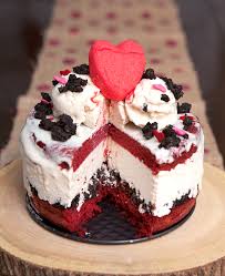 red velvet cream cheese ice cream cake