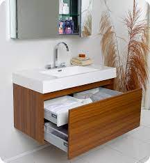 39 Teak Modern Bathroom Vanity With