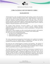 Cdha National List Of Service Codes Pdf