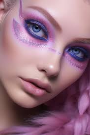 makeup for a with pink eyes