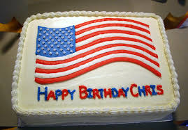 Flag Cake | July 4th Birthday cake Half vanilla/Half chocola… |  plymouthcakery | Flickr
