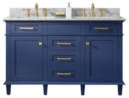 54 Double Sink Vanity Cabinet Carrara