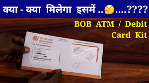 bank of baroda atm debit card unboxing