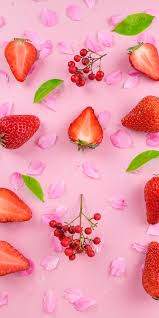 strawberry fruit wallpaper red