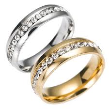 men s stainless steel diamond rings