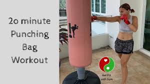 20 minute punching bag workout for a
