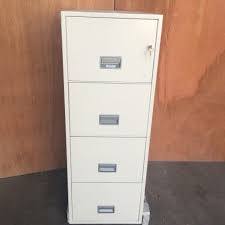 two tier fireproof 4dr filing cabinet