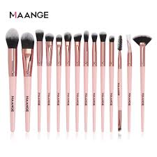 maange makeup brushes pink brush set