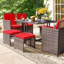 Lacoo 9 Pieces Patio Dining Sets