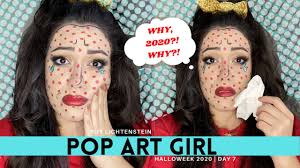 halloween makeup pop art roy