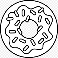 Cute donut clipart free clip art images image #13597. Vectormenez Clipart Clipart Donut Black And White
