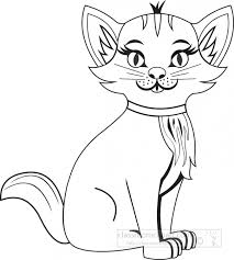cute pet cat clip art graphic