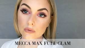 mecca max full glam makeup look you