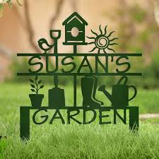 Garden Decoration Metal Sign With